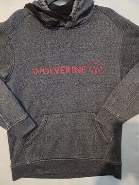 Wolverine Gray Crewneck Sweatshirt with Red Logo  M